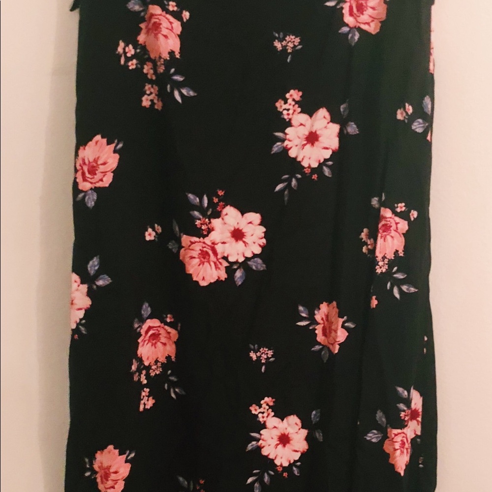 Adorable Floral High-Low Wrap Skirt